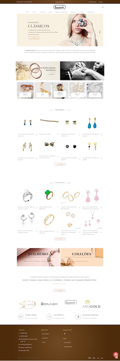 joalheria buccar website layout